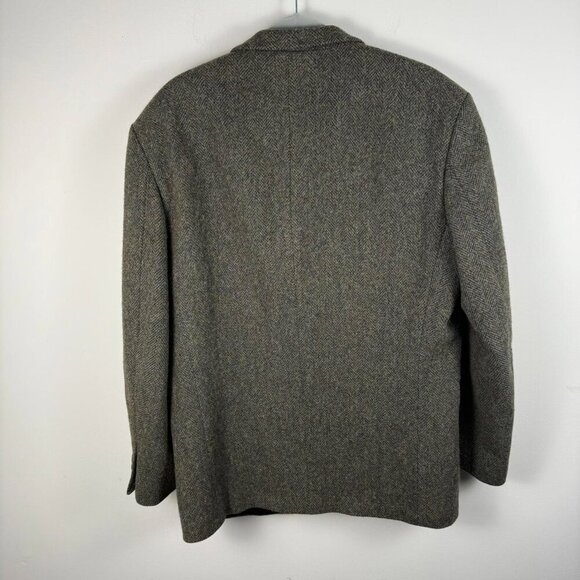 L. L. BEAN Thinsulate Quilted Tweed Wool Coat Blazer Mens M Colorful - Picture 2 of 12